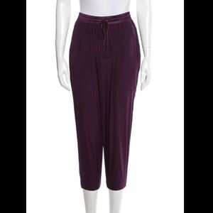 Ramy Brook Purple Silk Lounge Pants